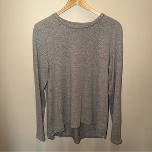 American Eagle Soft & Sexy Plush Long Sleeve Top Heather Gray